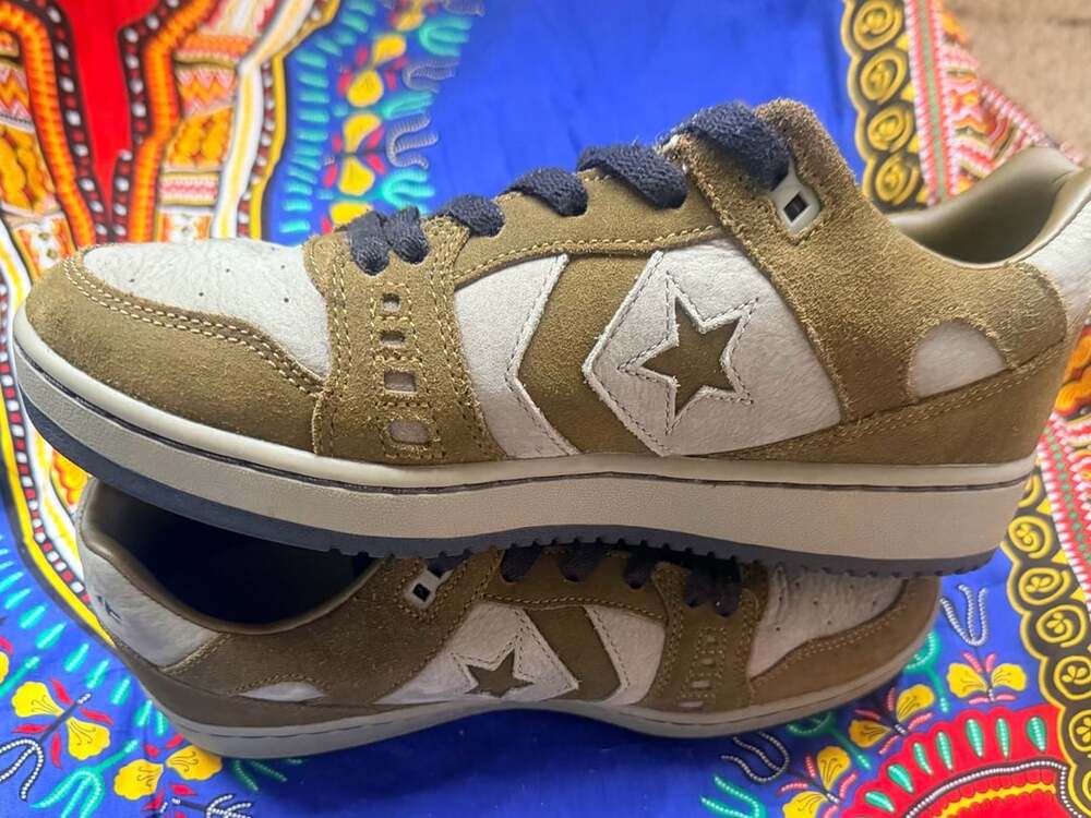 Converse CONS x Sneeze AS-1 Pro Low Top Skate Shoes Olive Submarine